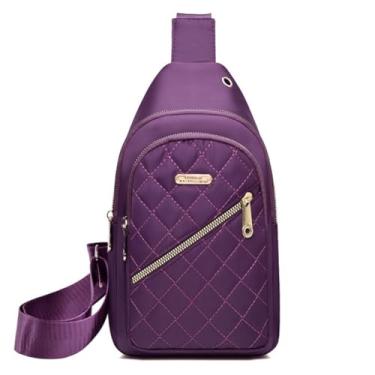 Imagem de Mochila tiracolo pequena para mulheres, bolsa de peito, bolsa tiracolo masculina, viagem, esporte, corrida, caminhada, pochete
