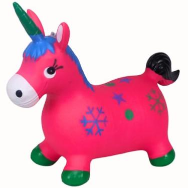 Imagem de Upa Upa Unicórnio Rosa Musical Borracha Pula Pula C/Som Luz - Castela