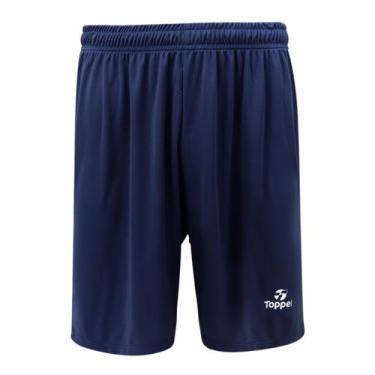 Imagem de Calção Topper New Futebol Academia Shorts Esportivo, Azul marinho, g