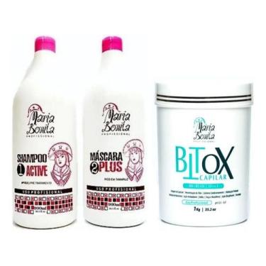 Imagem de Kit Progressiva Maria Bonita Selagem Btox Redutor De Volume