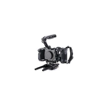Imagem de Tilta Kit Pro de gaiola de câmera compatível com Sony FX2 - preto | Inclui placa inferior ARCA, placa de base LWS de 15 mm, alça superior Xeno e alça de força | NATO, sapata fria, 1/10.2 cm-20 e 3