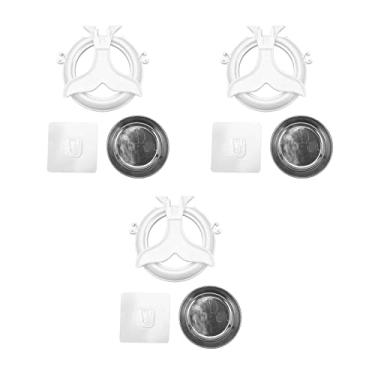 Imagem de Cinzeiro montado na parede em formato de baleia sem perfurações à prova d'água Design separado Suporte para cinzeiro suspenso na parede Capacidade de carga forte Uso estável para