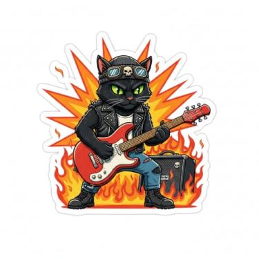 Imagem de Adesivo Decorativo para Carro e Moto, Modelo Gatinho (Adesivo79)