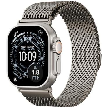Imagem de Pulseira de malha magnética milanesa compatível com Apple Watch Ultra séries 3/2/1 de 49 mm, 46 mm, 45 mm, 44 mm, 42 mm, 41 mm, 40 mm e 38 mm para Apple Watch Ultra 3/2/1 séries 11 10 9 8 7 6 5 4 SE