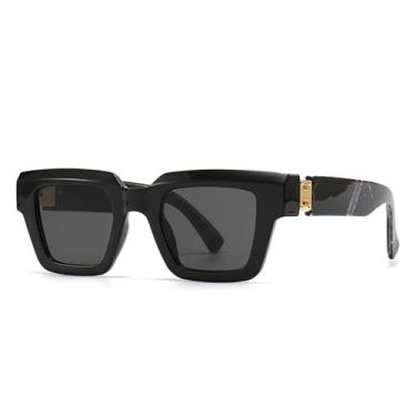 Imagem de Óculos de Sol Femininos Candy Color com Lentes Degradê Transparentes, Estilo Punk Masculino, para Esportes ao Ar Livre, Corrida e Ciclismo, Preto e Cinza