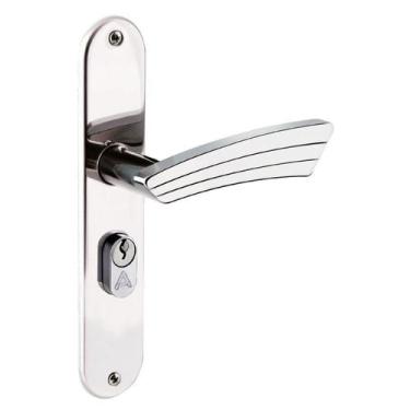 Imagem de Fechadura Entrada Espelho Inox Polido Pop Aliança - Aliança Metalúrgic