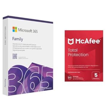 Imagem de Kit Microsoft 365 Family + McAfee Total Protection 5 Dispositivos