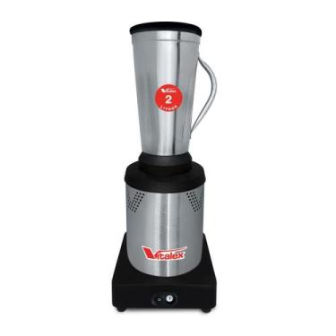 Imagem de Liquidificador industrial Vitalex LQI02 2 L inox e preto com jarra de 