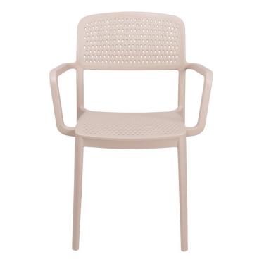 Imagem de Cadeira Tramontina Serena Em Polipropileno Areia Com Braços