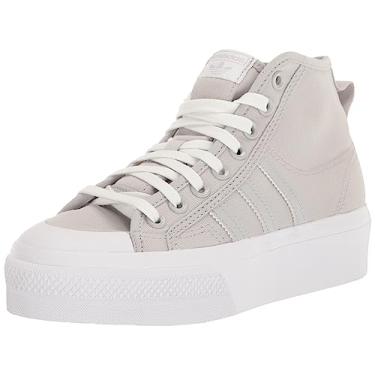 Imagem de Adidas Tênis infantil unissex Nizza Platform Mid, Cinza/Branco, 21