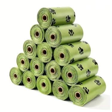 Imagem de Rolo de Sacos Cata Caca Pet com Porta Saquinhos – Adequado para Cães e Gatos, Uso em Casa e Passeios(Refil 15 rolos)