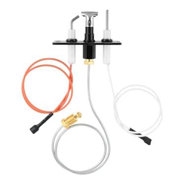 Imagem de ETERMETA Montagem piloto 4021-423 gás propano compatível com aquecedor, calor N Glo e lareiras quadra-fogo, substitui 4021-025 (não para unidades DSI/HSI/vertical)