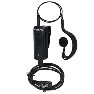 Imagem de Retevis Fone de ouvido AI Active Noise Reduction Walkie Talkie com microfone, recarregável tipo C, 2 PTT, para RT22 RT21 H-777, compatível com rádio bidirecional Pxton Baofeng Kenwood, fone de ouvido