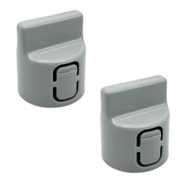 Imagem de 2 peças de substituição de tampa de filtro de geladeira W11220375 compatível com geladeira Whirlpool Kitchen-Aid, substitui W10813883 4582688 AP6329139 PS12349464 EAP12349464