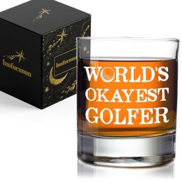 Imagem de World's Okayest Golfista, presentes de golfe Futtumy para homens, Natal engraçado, aniversário, presentes de aposentadoria para homens marido pai tio avô amigos colegas de trabalho amantes de golfe