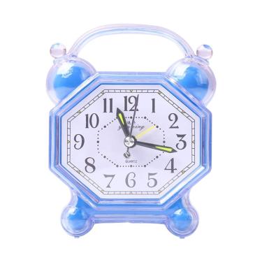 Imagem de Despertador: fofo, octógono de plástico azul, sem tique-taque para crianças