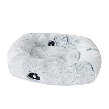 Imagem de IEUDNS Cama túnel para gatos com bola, acessórios para animais de estimação, centro de diversão prático, caverna compacta para gatos de interior, esconderijo