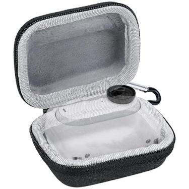 Imagem de GEEKRIA Estojo de transporte pequeno para câmera de ação compatível com Insta360 GO 3, GO 3S, mini estojo de transporte, capa rígida, bolsa de armazenamento de viagem, à prova d'água, acessórios