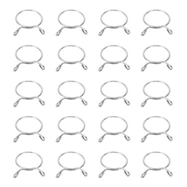 Imagem de HARFINGTON Clipes de mangueira de linha de combustível 20 peças 50 mm ID 57 mm OD 304 tubos de aço inoxidável clipes de mola para mangueira de ar, tubo de água, motocicleta, scooter, quadriciclo
