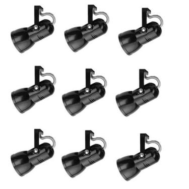 Imagem de Kit 9 Spot Trilho Perfilado Eletro calha Par20 Bulbo OL2 - Hiperlight