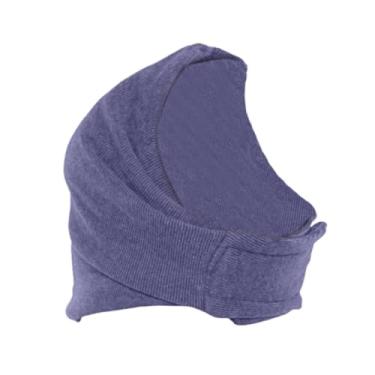 Imagem de Whtkoph Touca com capuz calmante para cães, protetor de orelhas macio e confortável para banho, secagem e proteção contra raios, Roxo