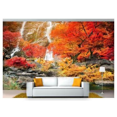 Imagem de Papel De Parede Cachoeira Natureza Mata 3D 6M² Nch162 - Você Decora