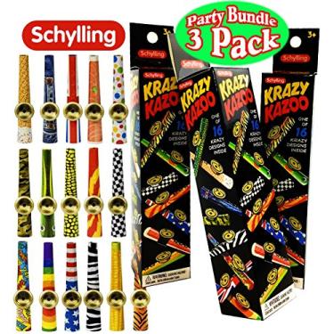 Imagem de Schylling Krazy Kazoo (Tin) Blind Box Party Favor Bundle - 3 Pack (Assorted)