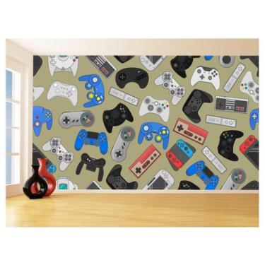 Imagem de Papel De Parede 3D Infantil Controle Game Jogo 3,5M Azs242 - Você Deco