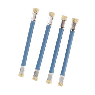 Imagem de SUNGOOYUE Escova Antiestática de Duas Cabeças para Eletrônicos, Ferramenta de Limpeza Profissional de 6,1 Polegadas, Material de Cabelo de 4 Pacotes Com Alça Antiderrapante, Manutenção de Placa de