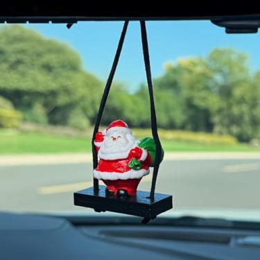 Imagem de Enfeites de Natal para pendurar no carro - Material de resina durável adequado para decoração de carro, casa, escritório e casa (1)