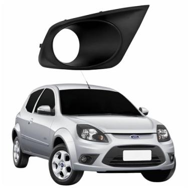 Imagem de Moldura Farol Milha Ford Ka 2012 Em Diante Cor Preta Com Milha Lado Direito