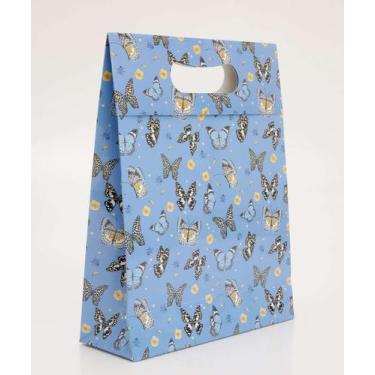 Imagem de Embalagem Presente Sacola Estampa Borboleta Marisa-16242, UN, Azul