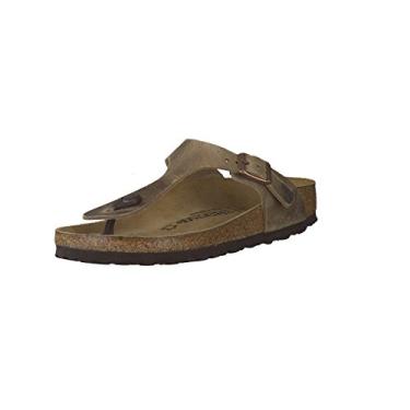 Imagem de BIRKENSTOCK Chinelos femininos, Marrom (Brown Tobacco Brown), 36 EU Schmal
