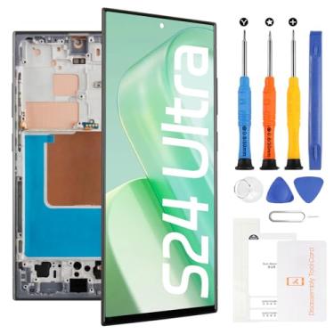 Imagem de Tela de substituição (Incell) para Samsung Galaxy S24 Ultra SM-S928B SM-S928U SM-S928A 17.3 cm LCD Display Touch Digitalizador Montagem com moldura preta (não impressão digital)