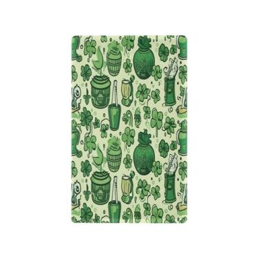 Imagem de Wassud Placa de cobertura de interruptor de luz de trevo e óculos, 1 capa de tomada em branco placa de parede decorativa decoração de casa sala de estar quarto