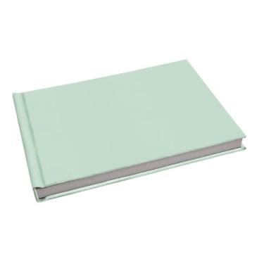 Imagem de Álbum de fotos Ical, encadernação fotolivro autocolante, folhas de papel rígido branco, para 20 fotos 10x15cm horizontal - linha Instalivro - modelo verde-menta - 472