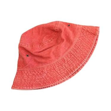 Imagem de Chapéu De Pescador Vintage Lavado Para Casais, Chapéu Bucket Respiráve