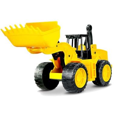 Imagem de Carrinho Trator de Brinquedo Movimenta com de Alavancas 29cm - Roma Br