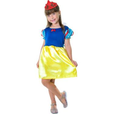Imagem de Fantasia Princesa de Neve Infantil Tamanho P M G GG - Master Toys, G