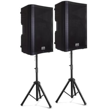 Imagem de Kit 2 Caixas De Som Ativas Donner Dsx1500 1200w Igreja Show Preto Eventos, Palcos e Igrejas