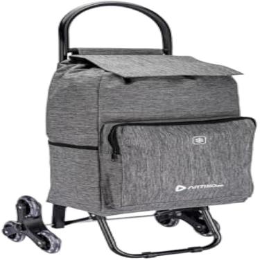 Imagem de Carrinho de transporte robusto, util, resistente, sobe escadas, manuseio simples, leve, transporte de cargas, 40kg, reforcado