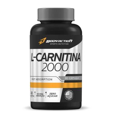 Imagem de L-carnitina 2000 90 Cápsulas 800mg Body Action