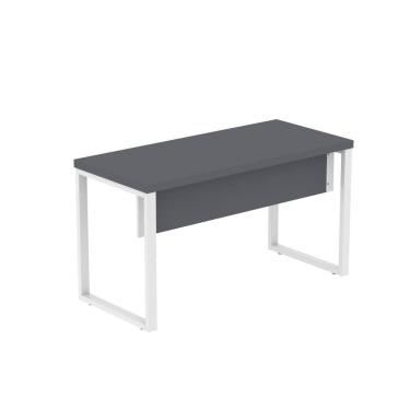 Imagem de Mesa Escritório 1500x600x750mm M150-60pe40tub Grafito-branco