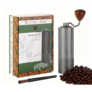 Imagem de iCoffee Moedor de Café Manual, Rebarba Cônica de aço Inoxidável CNC, Capacidade 20 g, Adequado para Casa, Escritório e Acampamento