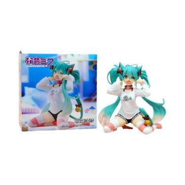 Imagem de Figura Kawaii Hatsune Miku Cinnamoroll 11-20CM Modelos Colecionáveis D