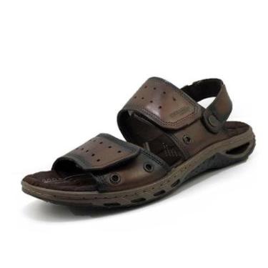 Imagem de Sandália Pegada Couro 131668-02 Anilina Marrom Masculino-Masculino