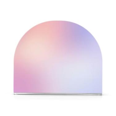 Imagem de Porta-guardanapos rosa roxo nuvens desfocadas para mesa de cozinha, armazenamento de guardanapos de papel em pé, 1 pacote, porta-guardanapos para guardanapos de pano