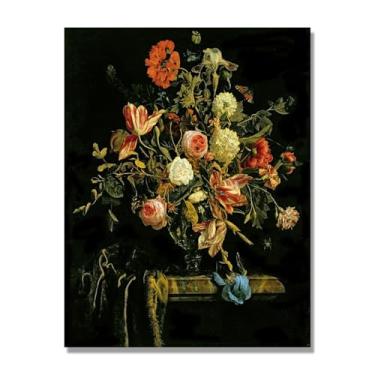 Imagem de NHLDZYH Arte de parede em tela colorida para especiarias e colher de tempero | Decoração de cozinha vintage | Arte moderna para casa e sala de jantar. B83. Tela somente de 70 x 90 cm - 27,6 x 35,4 pol