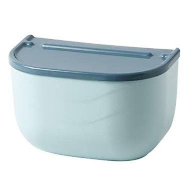 Imagem de Dispenser de Toalha Papel Montado na Parede Suporte em Rolo com Prateleira Armazenamento Sem Furaduras Alto- PP Prático Tomada Lar Banheiro Cozinha Es