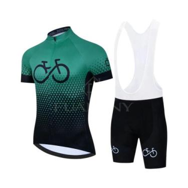 Imagem de Conjunto De Camiseta De Ciclismo Masculina Para O Verão, Roupas De Tre